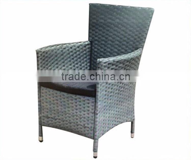 Simple Design Leisure Outdoor Modern Dining Bistro Wicker Cane Rattan Chairs