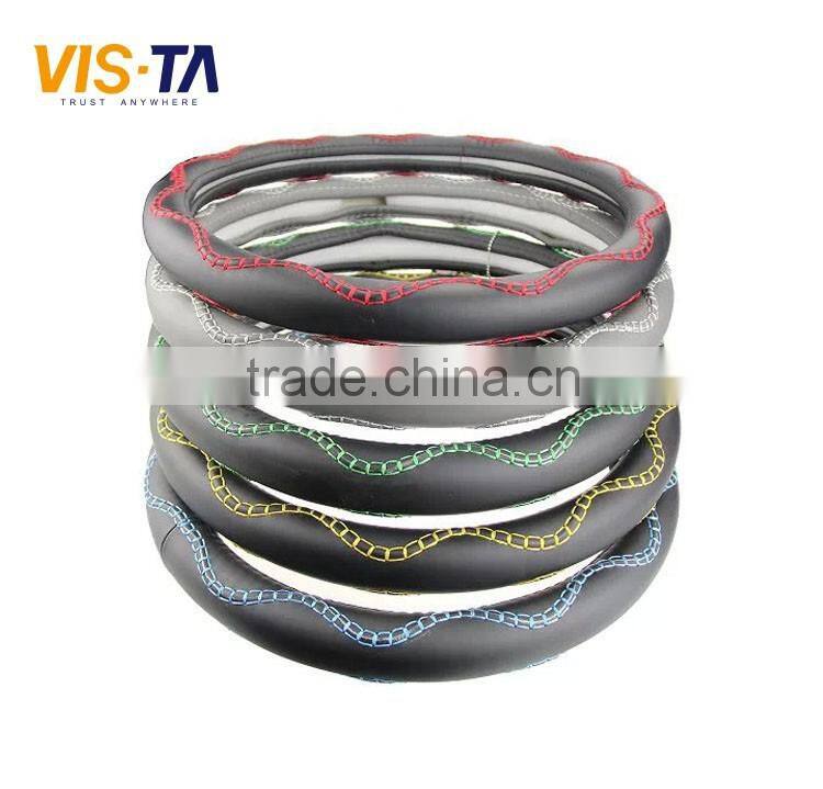 good selling and design your steering wheel cover leather