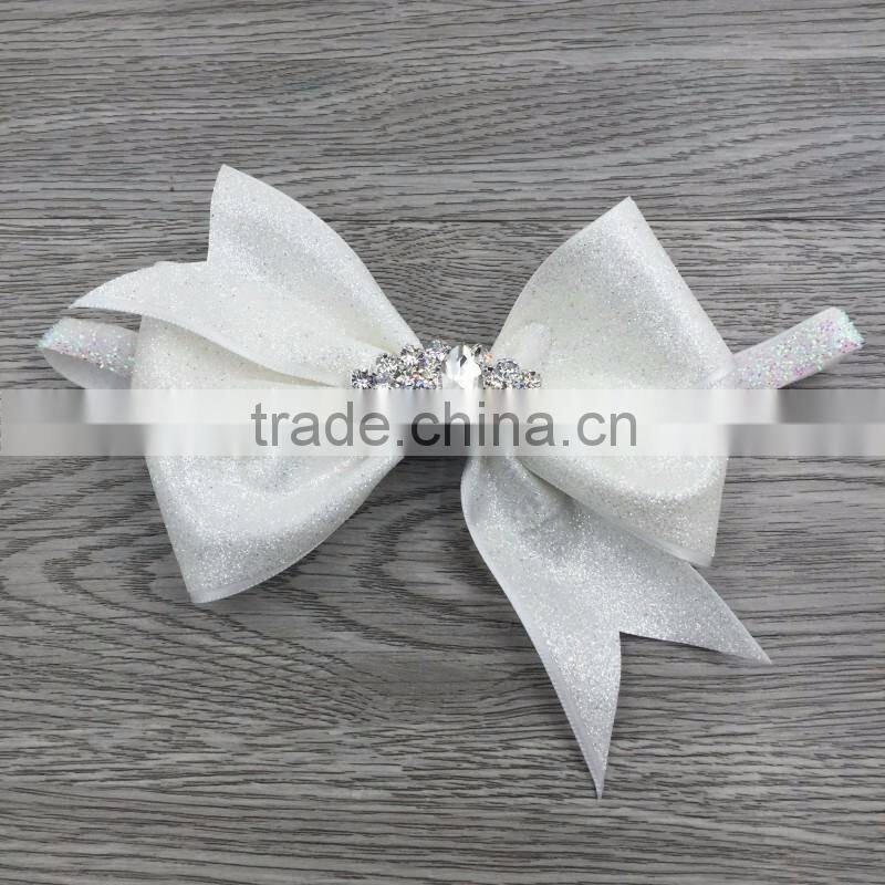Wholesale sequins hair bow elastic baby headband girls accessories