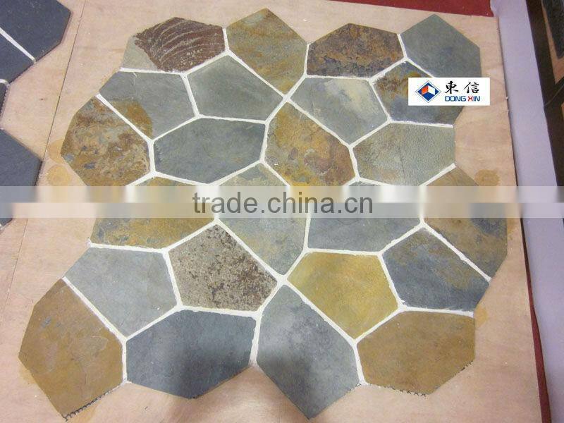 Rusty Slate Mesh Stone Tile