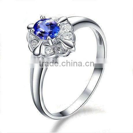 Unique Design water drop white gold Ring