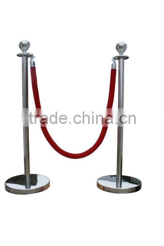 new stainless steel stanchion with ropes