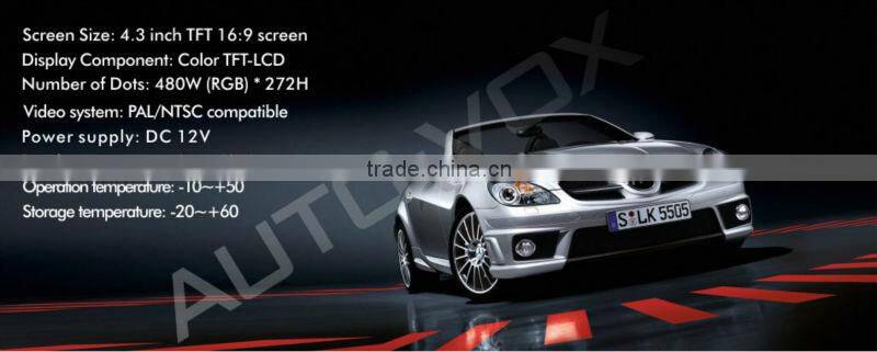 Night vision car rear view system with 2 video inputs