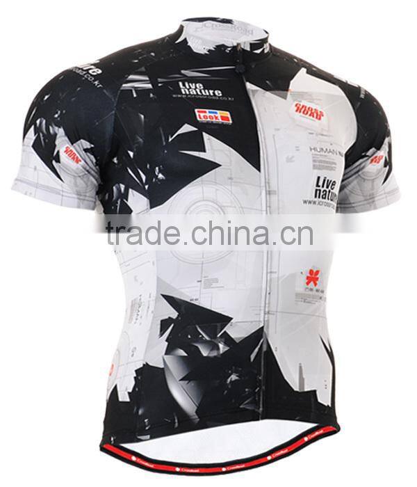 100%polyester sublimation print cycling top shirt out door sport bike wear