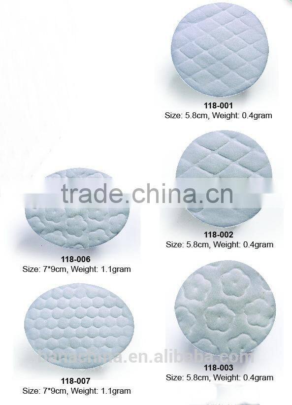 big size flower pattern round cotton pad