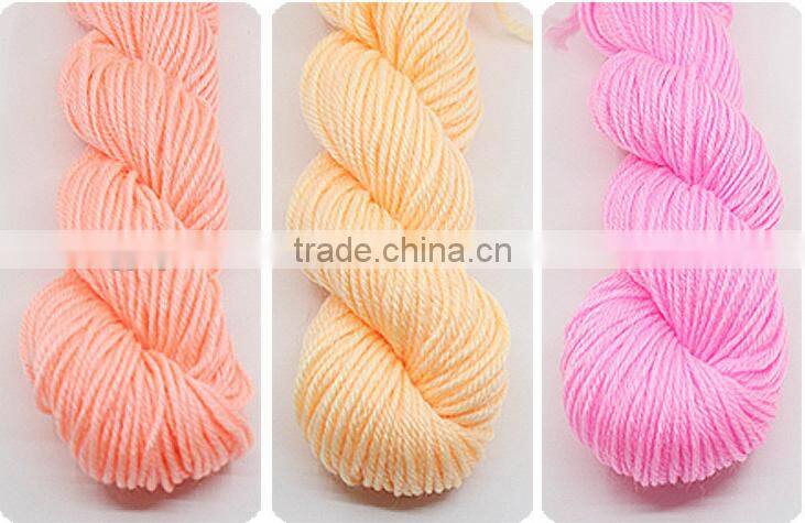 Handknitting skein yarn 100%cotton/acrylic 21S for art hand toys