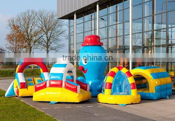 Funny adult inflatable obstacle course inflatable octopus playground for sale