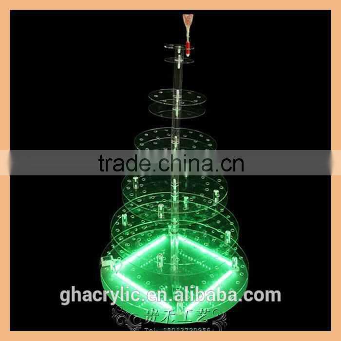 Fashionable lollipop display six tier lollipop display stand with LED lights