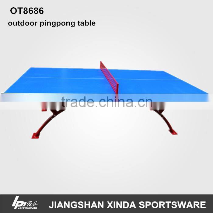 Blue SMC Outside Table Tennis Table