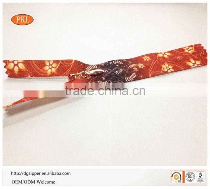 Nylon colorful Fabric Invisible Zippers For Sewing Dress Garment Craft