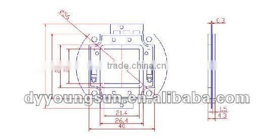high luminous 10w high power LED