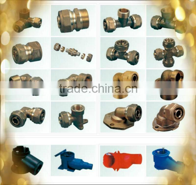 brass compression fittng for pex al pex pipe used for both cold and hot water.