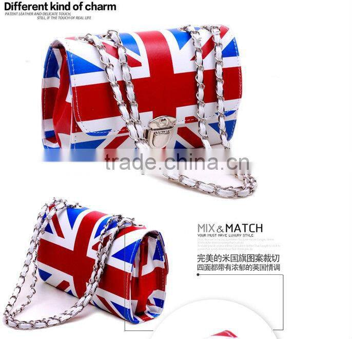 2012 New style flag evening bag, cutch bags, shoulder bags