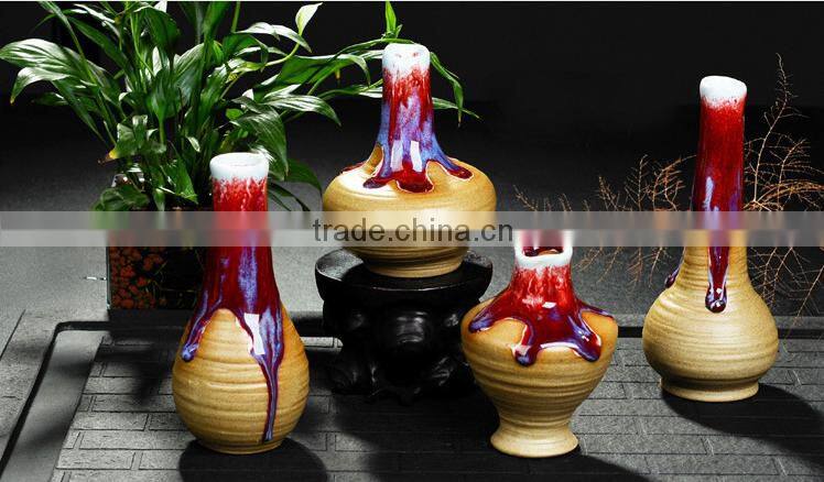 Variable Glaze Antique Coarse Pottery Furnishing Articles HY167602