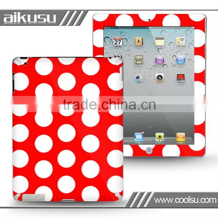 fresh wave point design !!! decorative laptop skin sticker with anti-radiation and waterproof