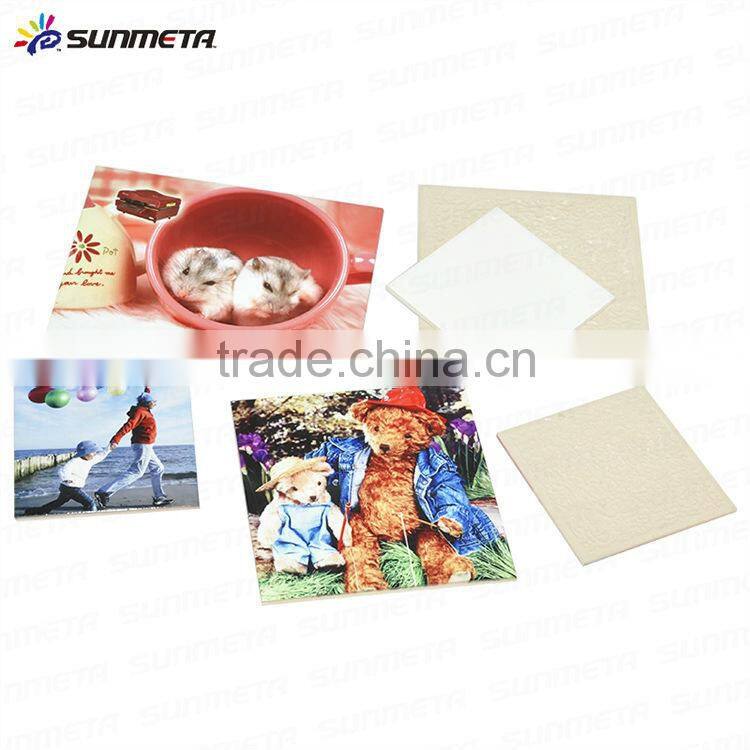 Personalized tile with Wooden Frame, blank for sublimation printing