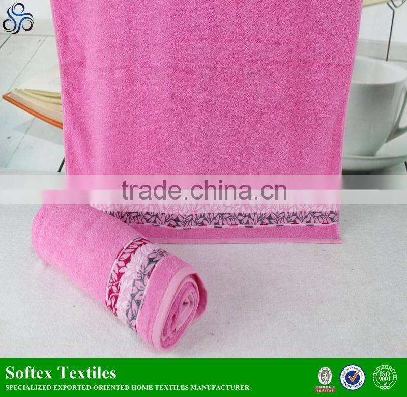 customized 100% cotton 21s yarn jacquard towel bar towel bath towel
