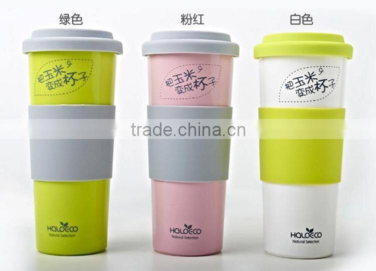 2015 newest style Hot selling PLA CUP with lid and cover