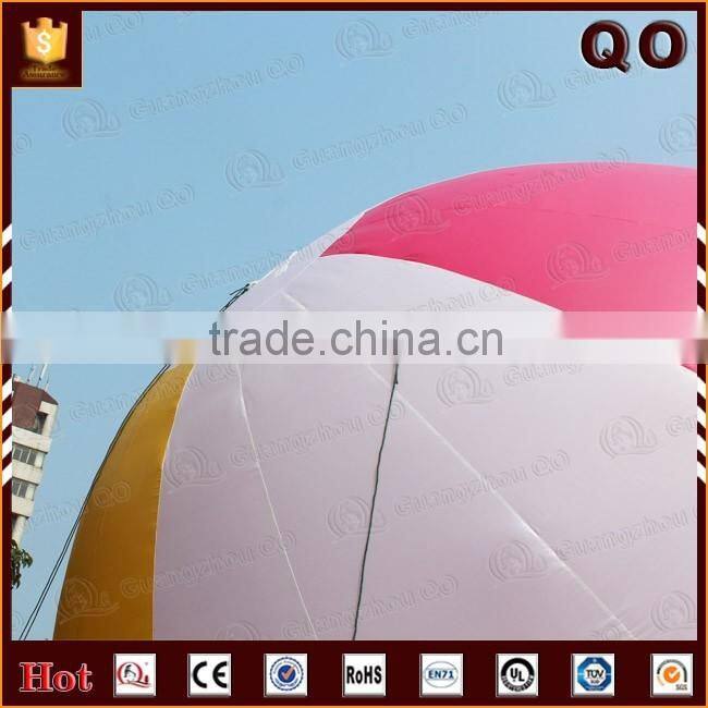 Trade show decoration advertising size customized logo printed inflatable beach ball