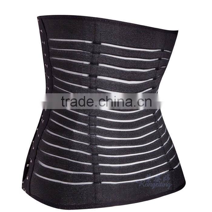 high waist women latex steel boned latex waist trainer free underwear