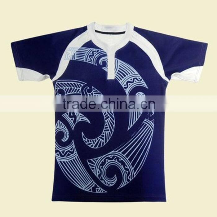 Sublimation dry-fit polyester sublimation rugby shirts