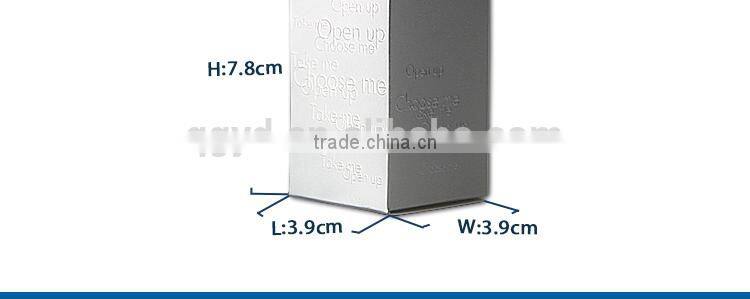 metallic paper custom cosmetic gift box