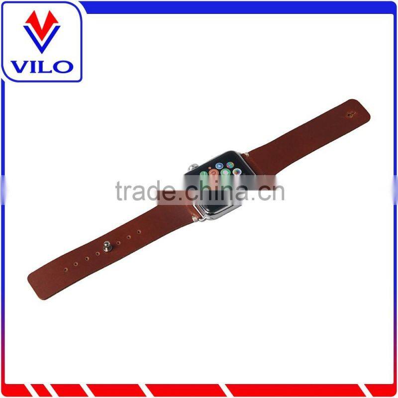 For Apple Watch Genuine Leather Original Watch Band With Connection Adapter Clip