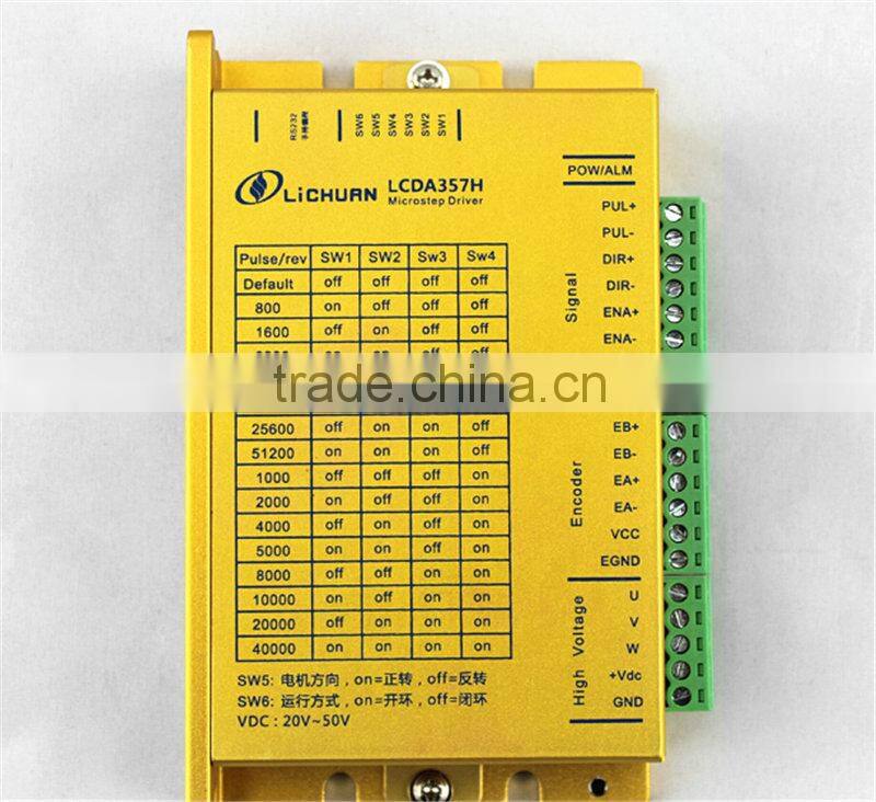 low cost 3NM 4A 3PH NEMA23 57mm 24 volt industrial close loop stepper motor driver kit