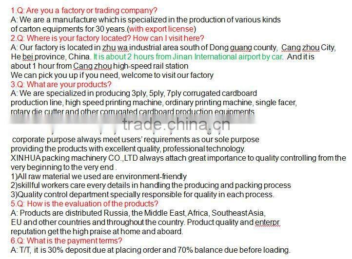 corrugated board slitting scoring machine/carton box making machine