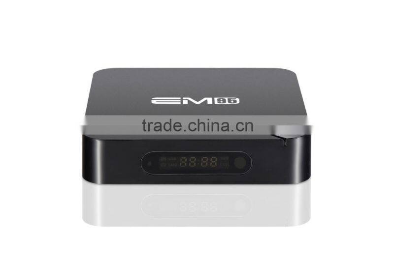 Factory box Amlogic S905 quad core 5.1 lollipop s905 tv box EM95 KODI media player
