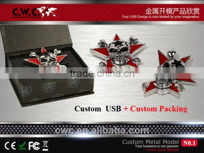 ShenZhen factory Popular custom design metal USB according to custom sample shape with 4GB/8GB/16GB for promotion gift