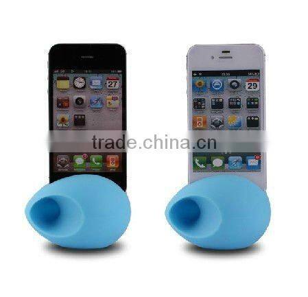crazy sell silicone music egg mini speaker for iphone 4/4s