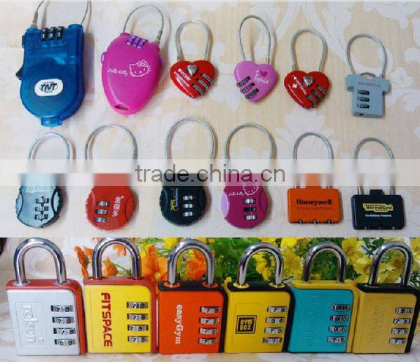 Fashion designs human organ shape combination padlock cable locks