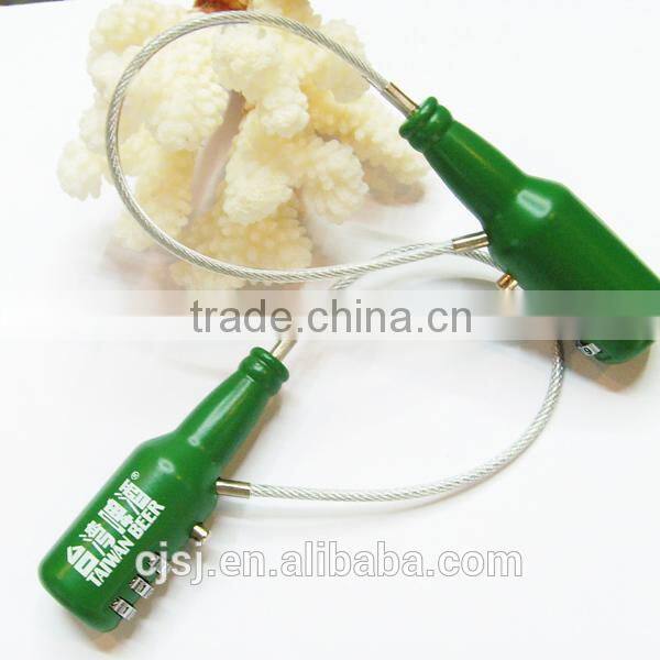 Factory Direct New Products Bottle Shape Combination Cable Locks
