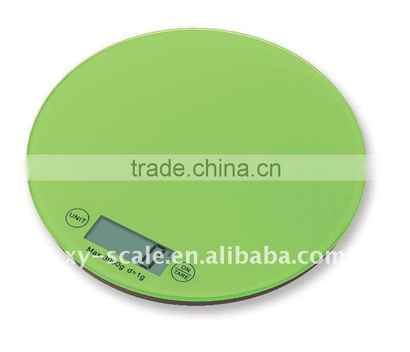 Round Digital Kitchen Scale 5kg 2013 New developed item Best seller