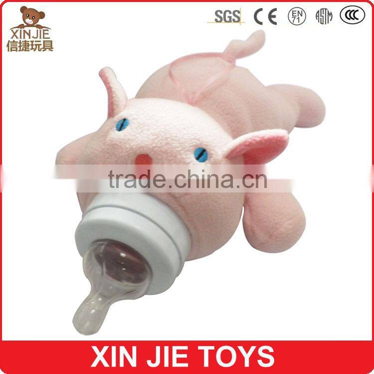 custom plush penguin bottle sleeve