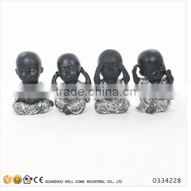 Silver Paint Female Buddha Statue Figure Of Buddha Of Crossing