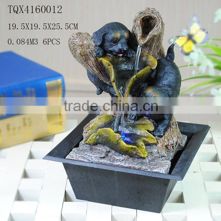 Handmade Polyresin Pet Drinking Water Fountains for Sale