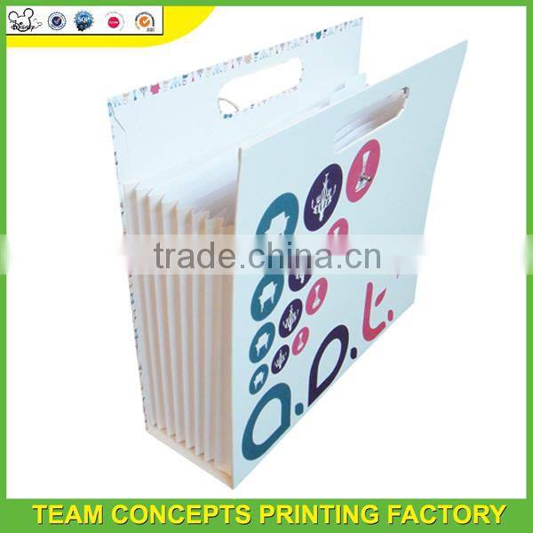 Expanding folder printing