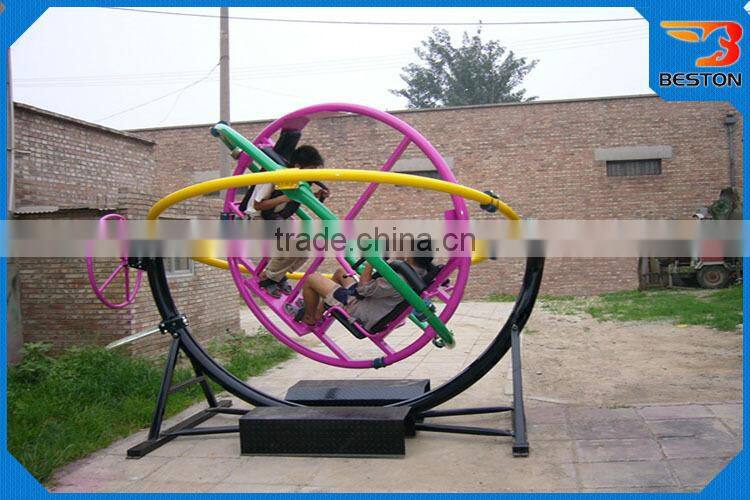 Amusement park human gyroscope , outdoor children rides amusement park space ball