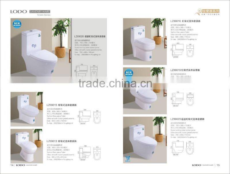 Henan Lodo Ceramics sanitary toilet set in bathroom toilet suite
