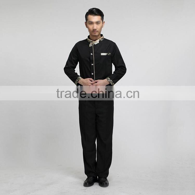 China factory of restaurant hotel uniforms new design custom made hotel restaurant uniform high quality and cheap price