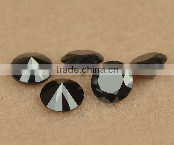 wholesale price gem stone square princess cut synthetic black nano spinel