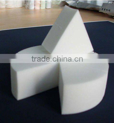 pure white ,wedge cosmetic sponge ,non-latex foundation puff