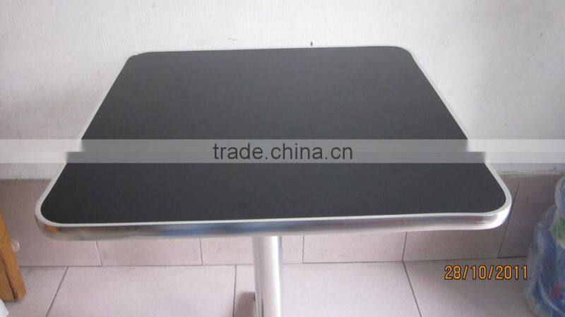 Plastic wood cafeteria dining bar square table top T28