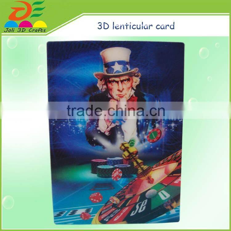 Promotinal hot sell Motion Moving different image change 3D lenticular card