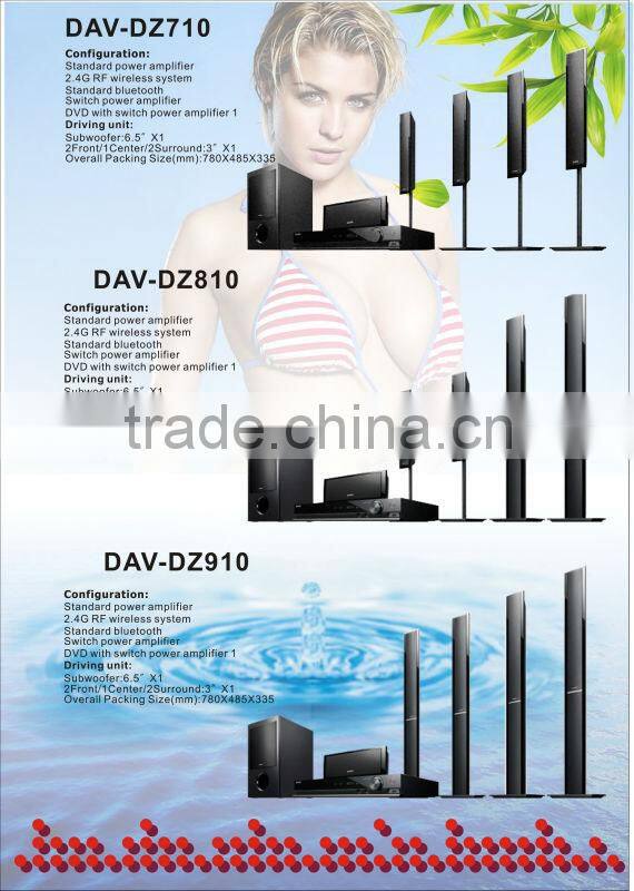 5.1 Home theater speaker with DVD/wireless speaker factory