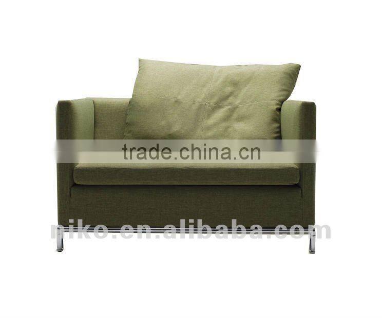 Simple and High Quality Sole Color Fabric Armchair Living Room Furniture