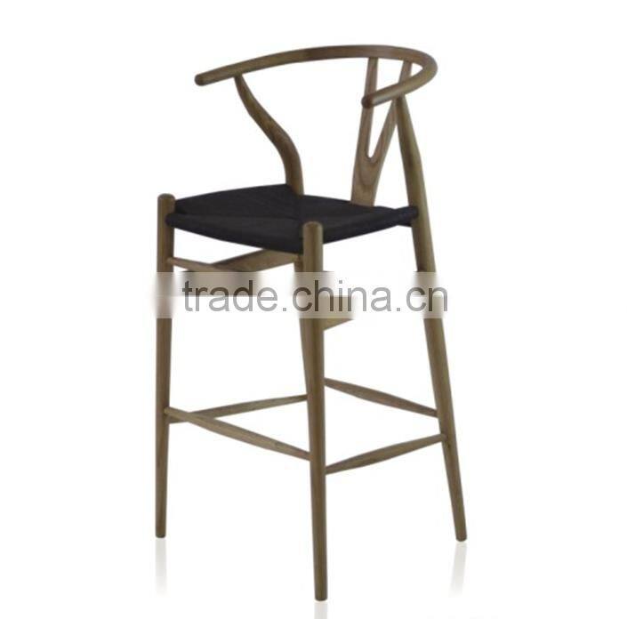 Antique Y-Shape Restaurant Furniture Solid Wood Arm Chair