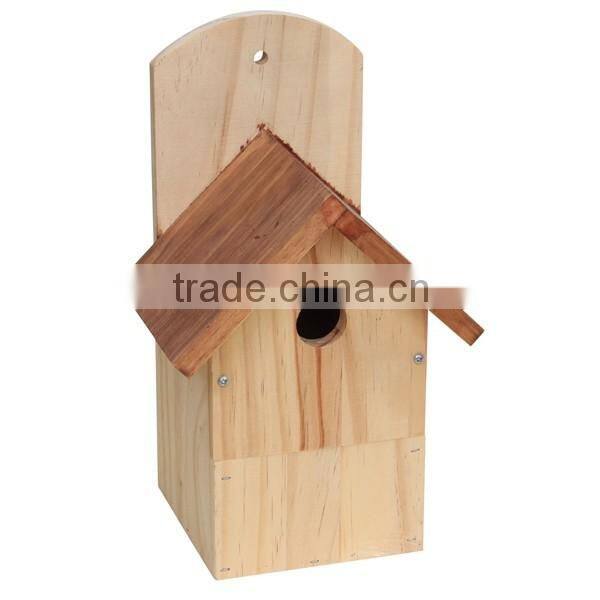 Handmade small wooden bird house